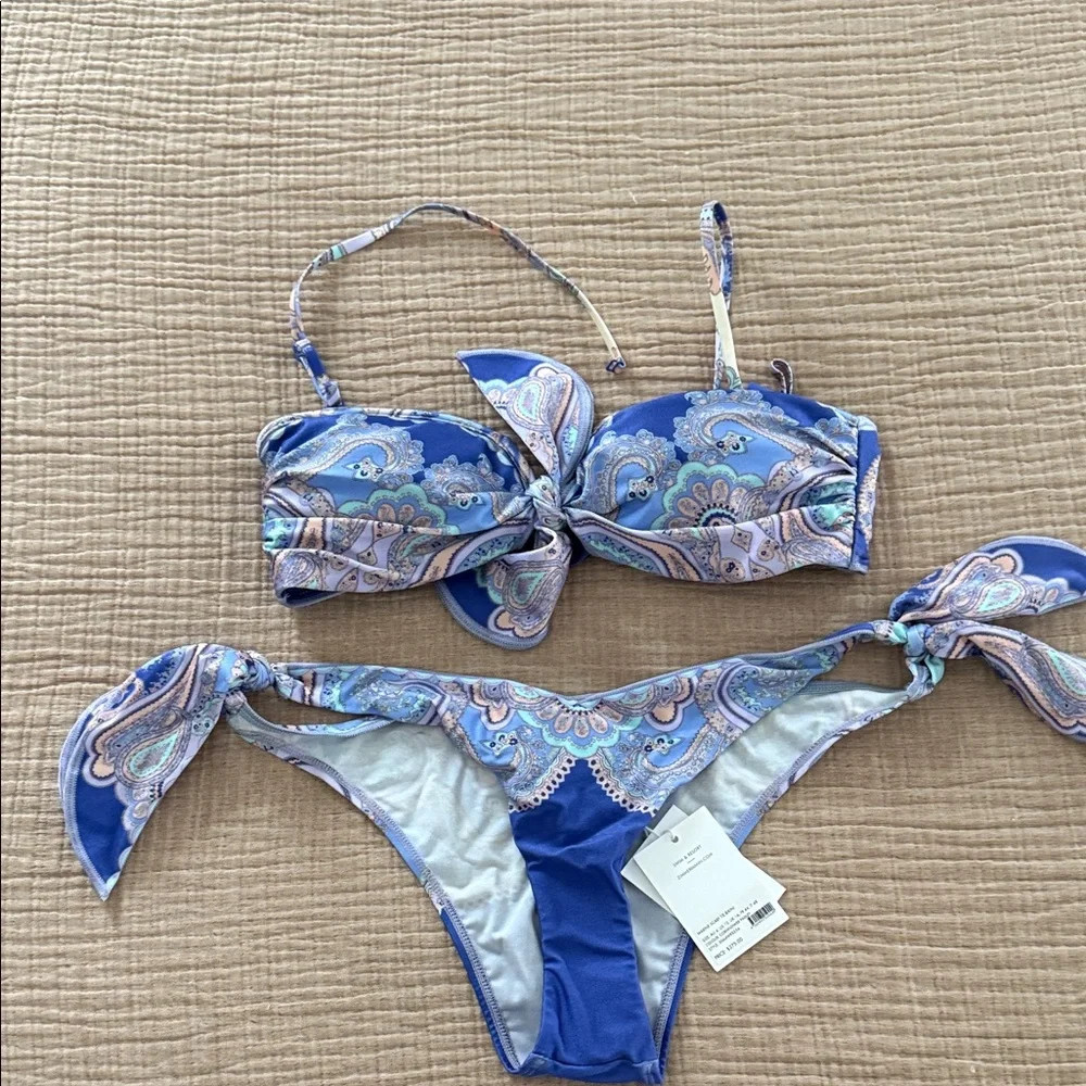 Zimmermann Vibrant Blue Paisley Bikini | Poshmark