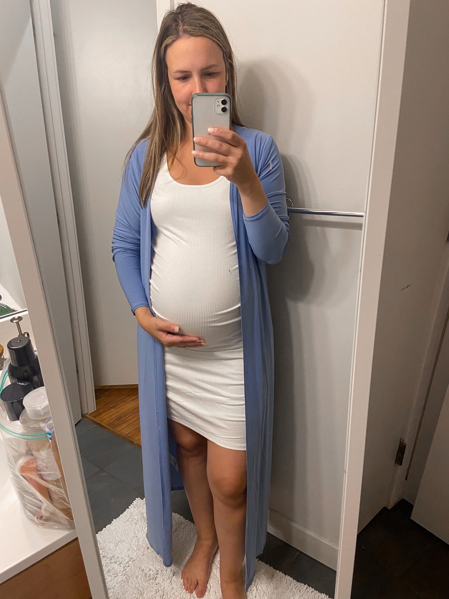 Maternity dress with duster - perfect for baby shower or maternity shoot - 30% off 

#LTKbump #LTKunder50 #LTKsalealert