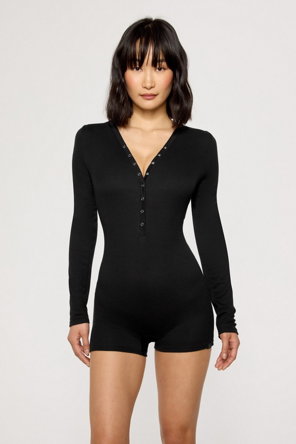Soft Rib Henley Onesie | Fabletics