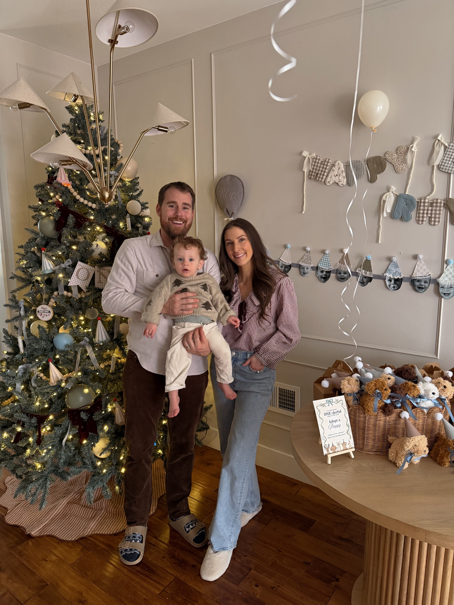 It's the most ONE-derful time of the year! We celebrated Rhys's first birthday party and made it holiday themed! Baby boy first birthday party. 

#LTKHoliday #LTKBaby