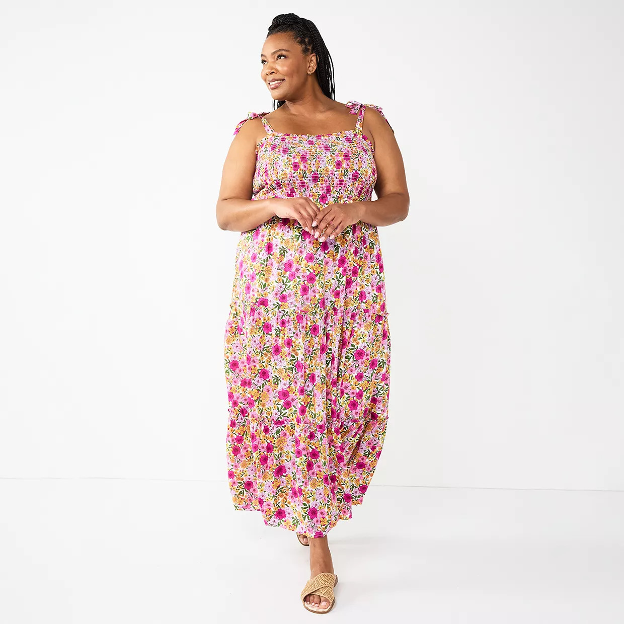 Plus Size DRAPER JAMES RSVP™ Tie Strap Maxi Dress | Kohl's