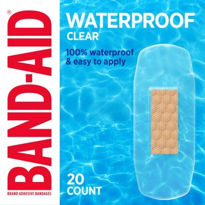 Band-Aid Brand Adhesive Waterproof Bandages - All One Size - 20ct | Target