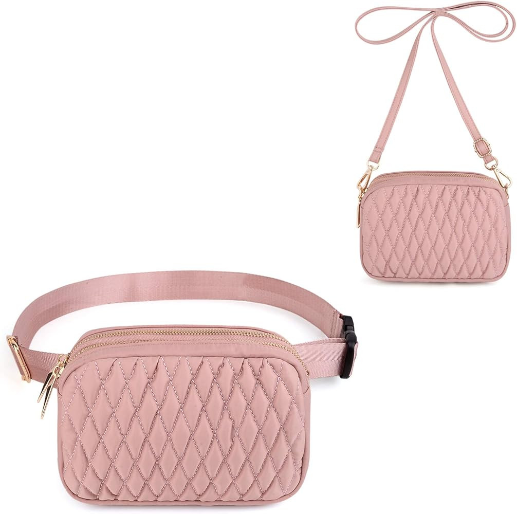 Amazon.com | UTO Fanny Pack for Women 5 Ways Convertible Chest Bag Waterproof Fashion Lightweight... | Amazon (US)