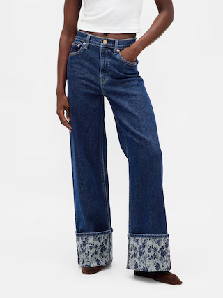 High Rise Stride Wide-Leg Jeans | Gap (US)