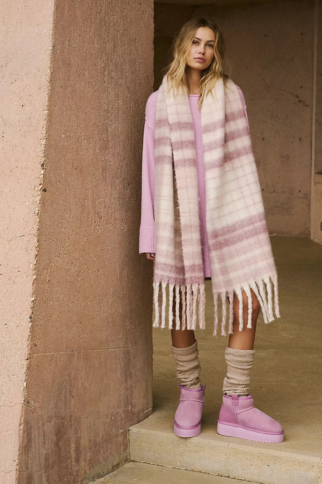 Falling For You Brushed Plaid Scarf | Free People (Global - UK&FR Excluded)