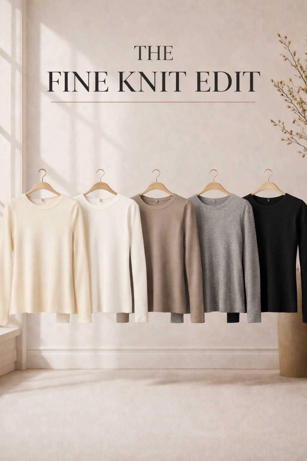 Polished fine knits that make workwear feel cleaner, softer, and easier to repeat.