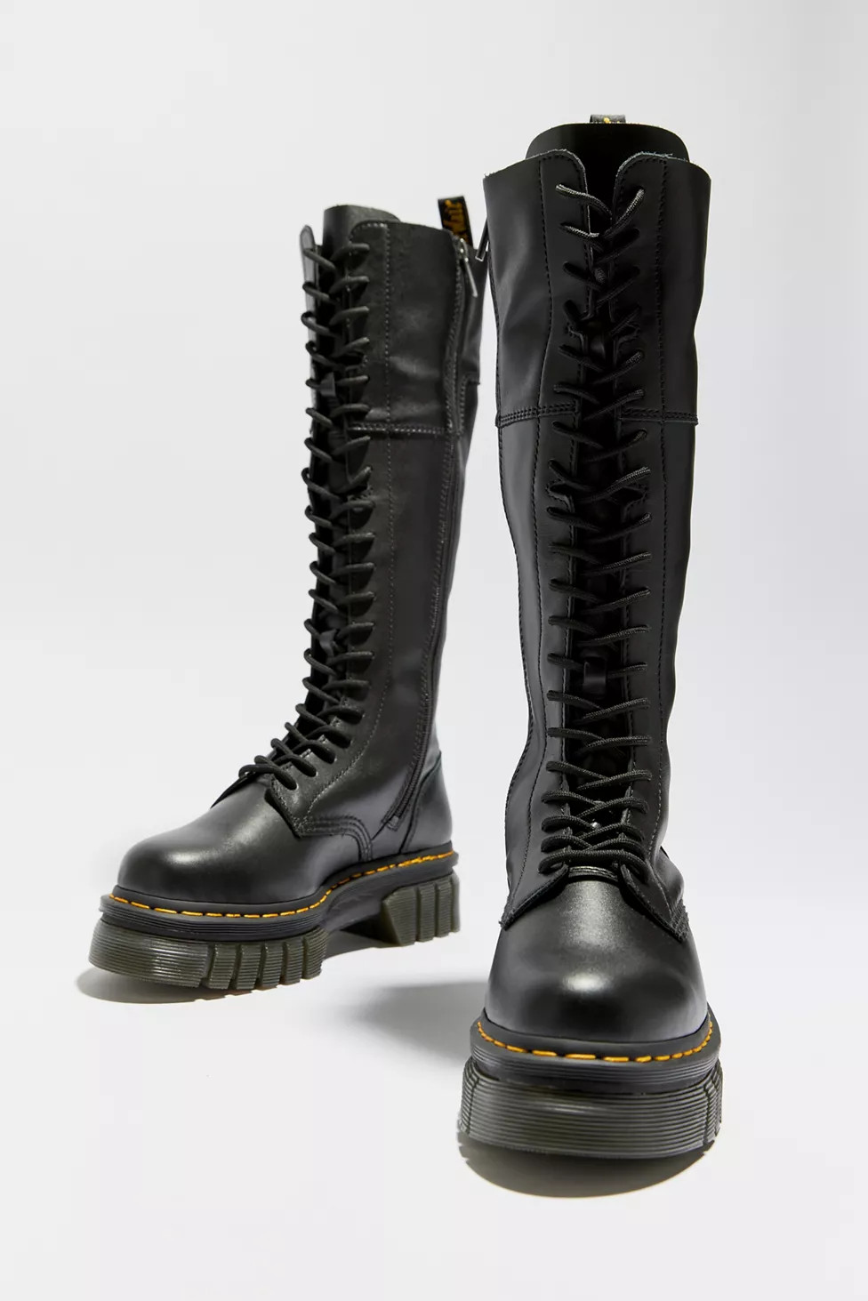 Dr. Martens Audrick Leather Knee-High Platform Boot | Urban Outfitters (US and RoW)