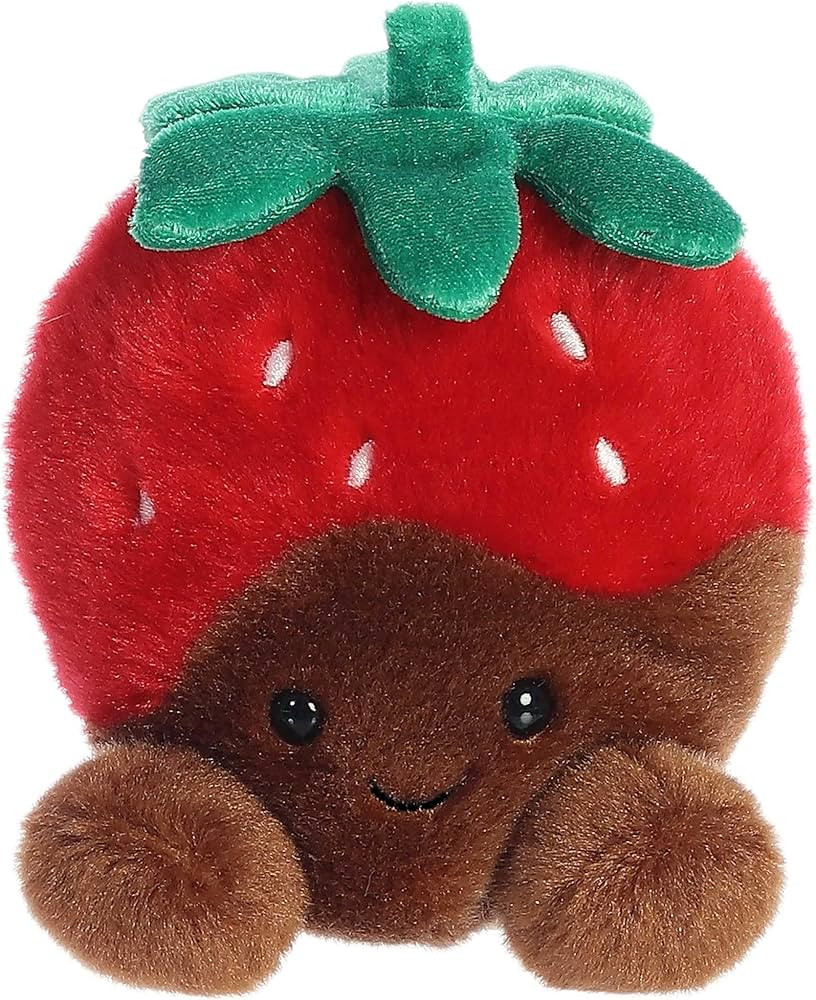 Aurora® Adorable Palm Pals™ Valentino Chocolate Strawberry™ Stuffed Animal - Pocket-Sized Pl... | Amazon (US)