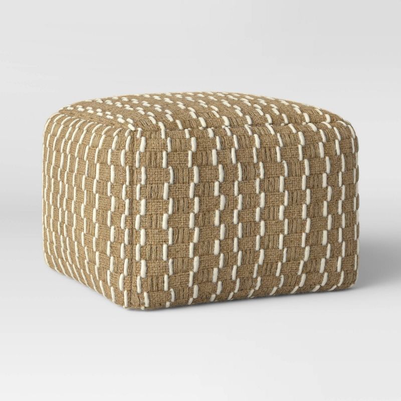 Hopedale Modern Jute Pouf - Threshold™ | Target