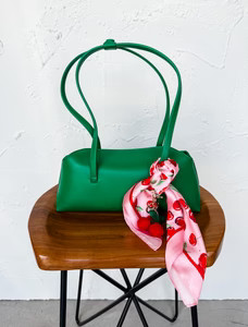 Cherry Kisses Silk Bandana Scarf | Ruthie Grace