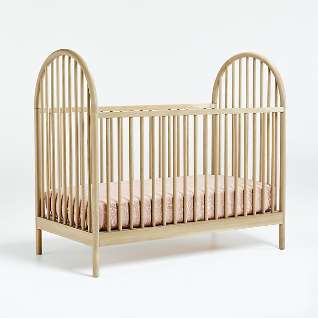 Canyon Natural Spindle Wood Convertible Baby Crib by Leanne Ford + Reviews | Crate & Kids | Crate & Barrel