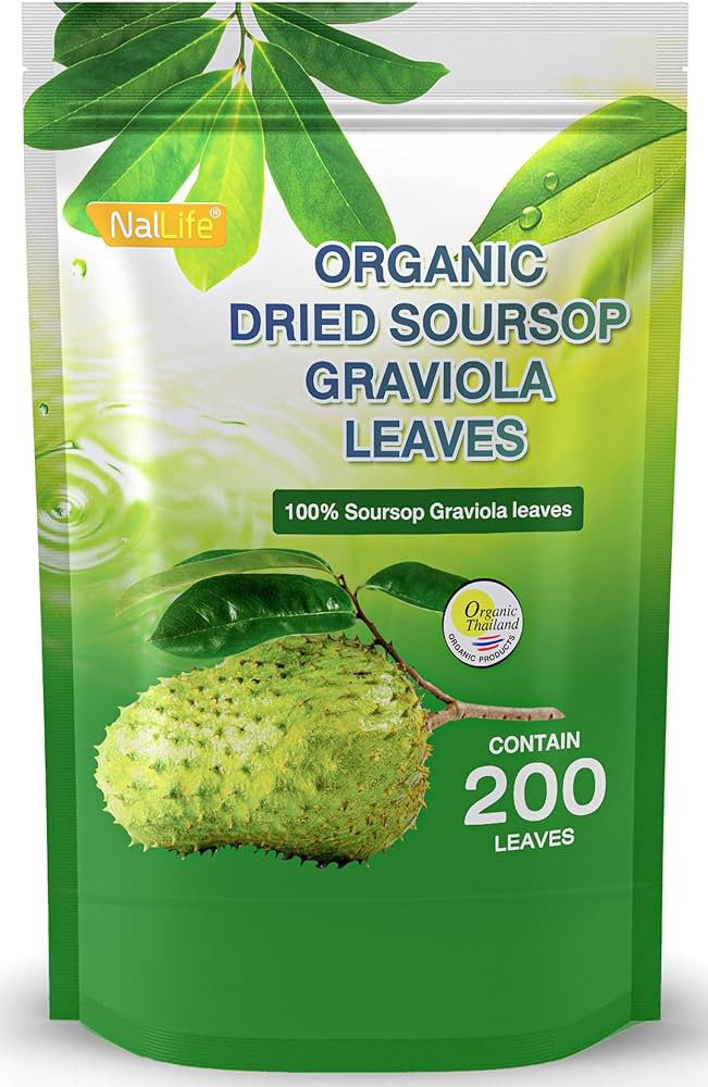 NalLife ORGANIC Soursop Graviola Leaves for Tea 200 Leaves | Amazon (US)