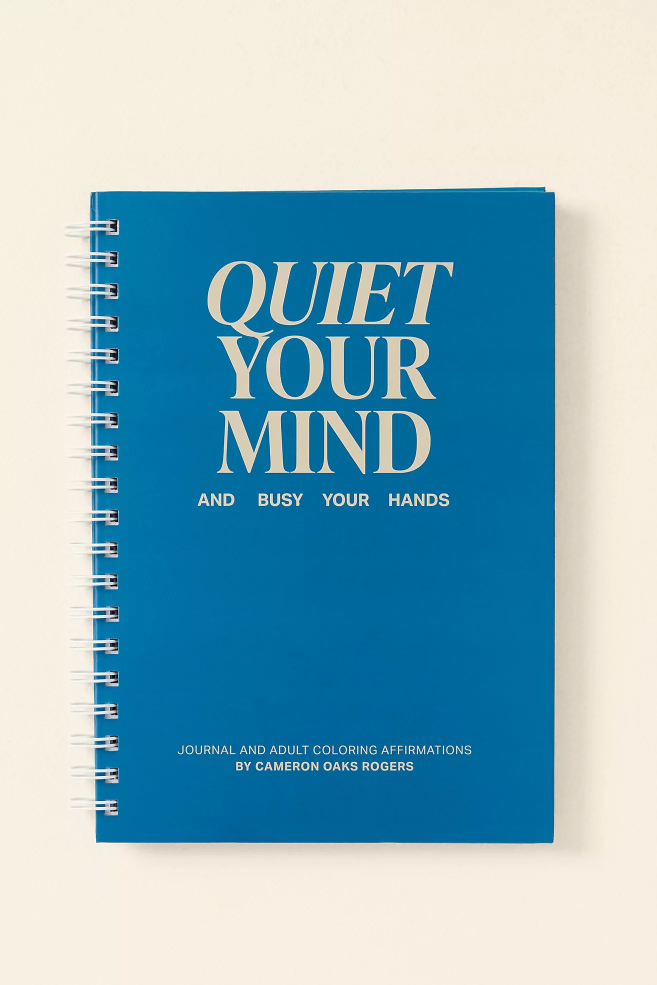 Quiet Your Mind Guided Wellness Journal and Adult Coloring Affirmations | Anthropologie (US)