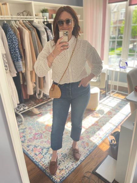 Eyelet blouse with a classic pair of Levi’s is an easy effortless combination.

Jeans, summer outfit, eyelet blouse 

#LTKmidsize #LTKspring #LTKcanada