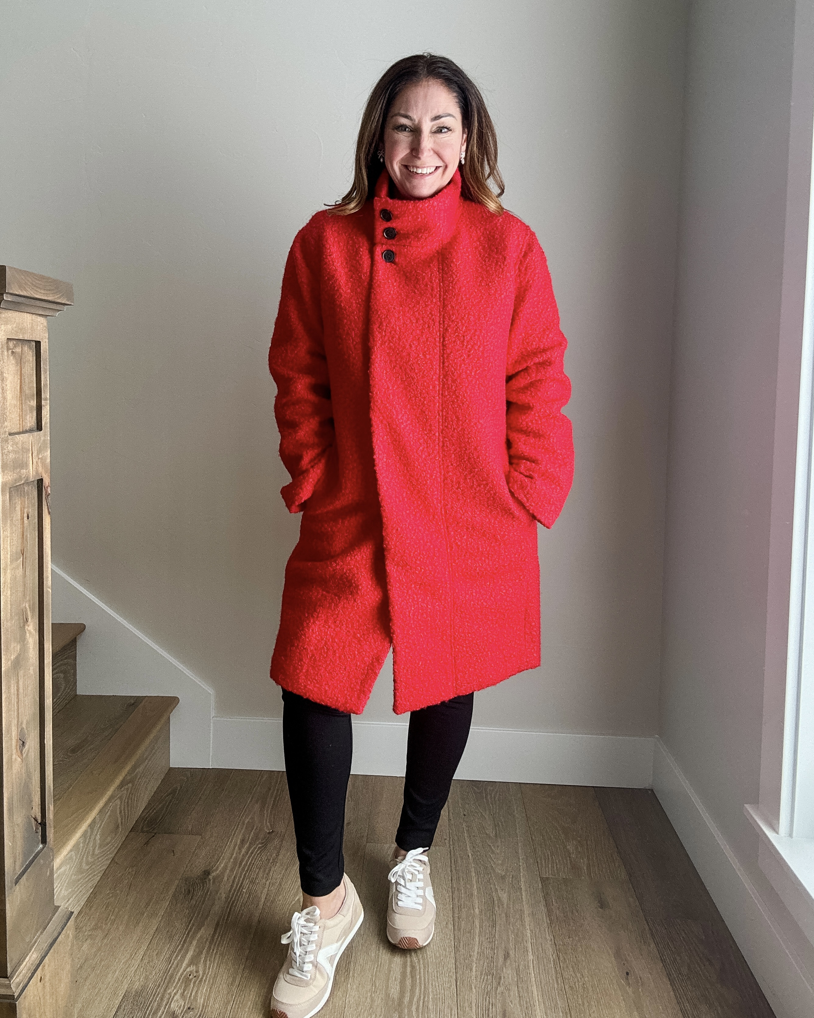 Loft Funnel Neck Red Winter Coat // Fit Tips: Coat tts, L

#loftstyle #winterouterwear #winterlook
 

 

#LTKHoliday #LTKSeasonal #LTKMidsize