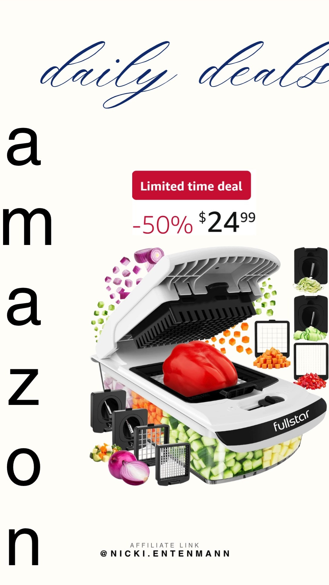 Slice, dice, and spiralize your way to kitchen happiness with this Vegetable Chopper and Spiralizer. Cooking prep just got faster, cleaner, and way more fun! 🥕✨💚  

#vegetablechopper #spiralizer #kitchenessentials #cookingtools #mealprep #homecooking #kitchenhacks #foodprep #cookware #healthyrecipes 

 #LTKfoodie #LTKHome #LTKSaleAlert