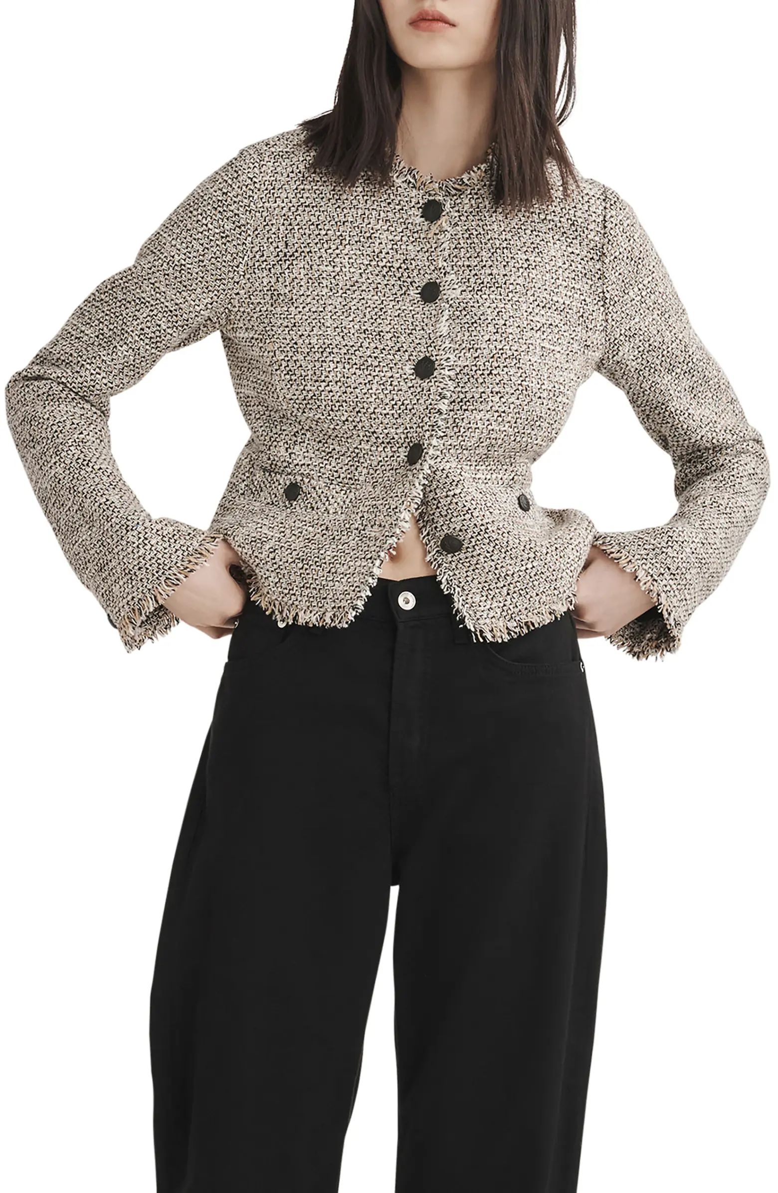 Carmen Fringe Tweed Jacket | Nordstrom