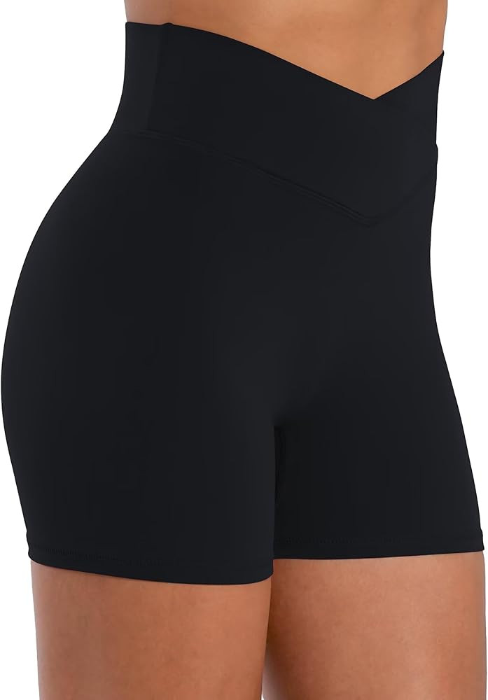 Sunzel Sunlissia Hidden Butt Lifting Scrunch Biker Shorts Women Crossover High Waist Workout Shor... | Amazon (US)