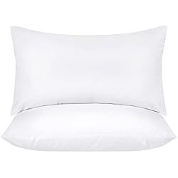 Utopia Bedding Throw Pillows Insert (Pack of 2, White) - 12 x 20 Inches Bed and Couch Pillows - I... | Amazon (US)