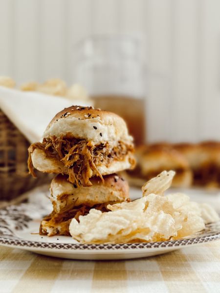An easy and delicious summer cookout recipe, slow cooker BBQ pulled pork sliders. 

#LTKFind #LTKhome #LTKSeasonal
