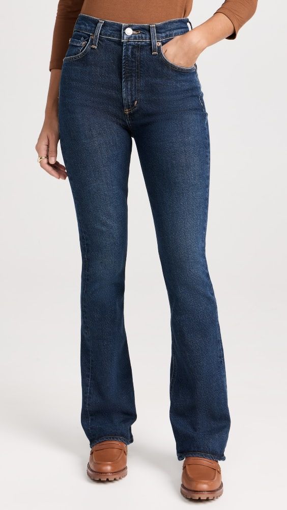 AGOLDE Nico: High Rise Slim Boot Jeans | Shopbop | Shopbop