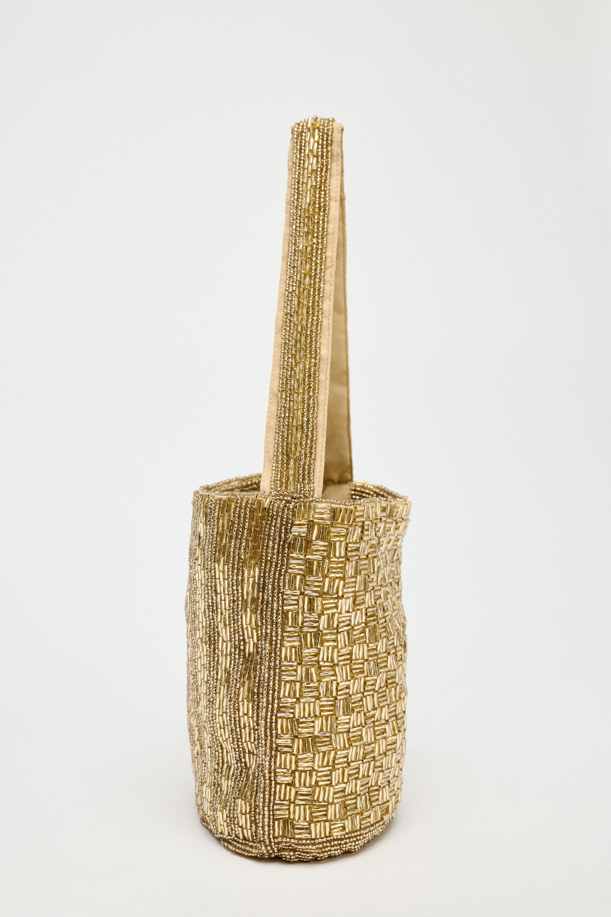 SEQUINNED MINI BUCKET BAG | Zara UK