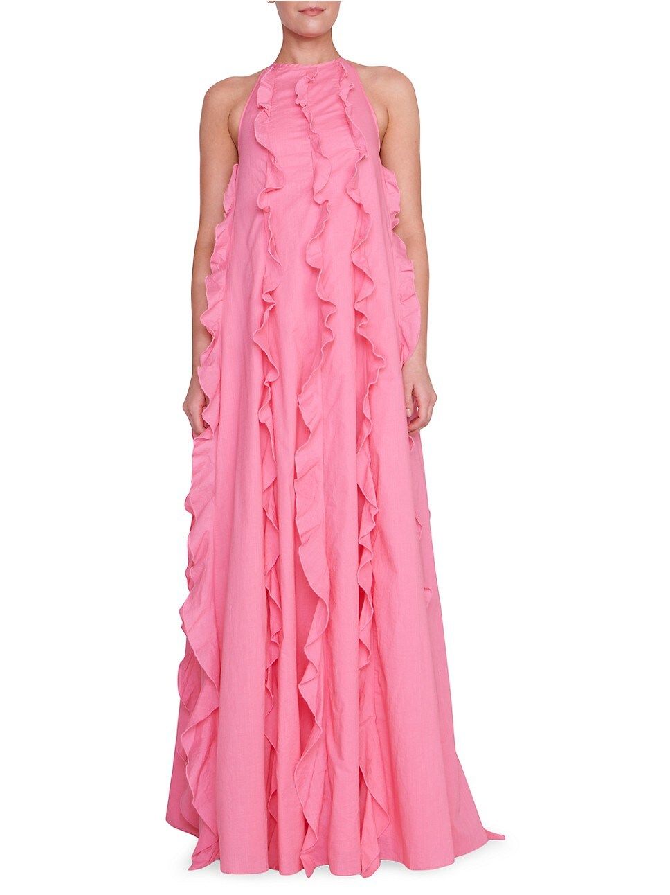Marika Ruffled Halter Gown | Saks Fifth Avenue