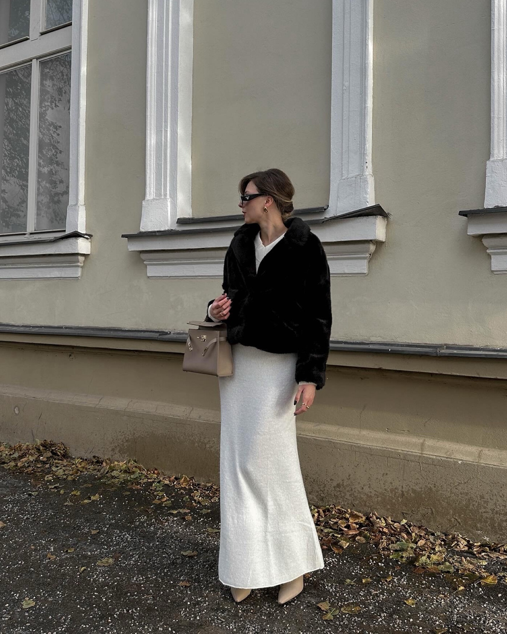 Winter OOTD ☁️ obsessed with this knitted maxi skirt & love how it looks with faux-fur coat. Could wear it as a holiday outfit, what do you think?

#LTKstyletip #LTKparties #LTKeurope