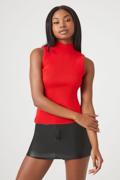 Sweater-Knit Mock Neck Top | Forever 21 (US)