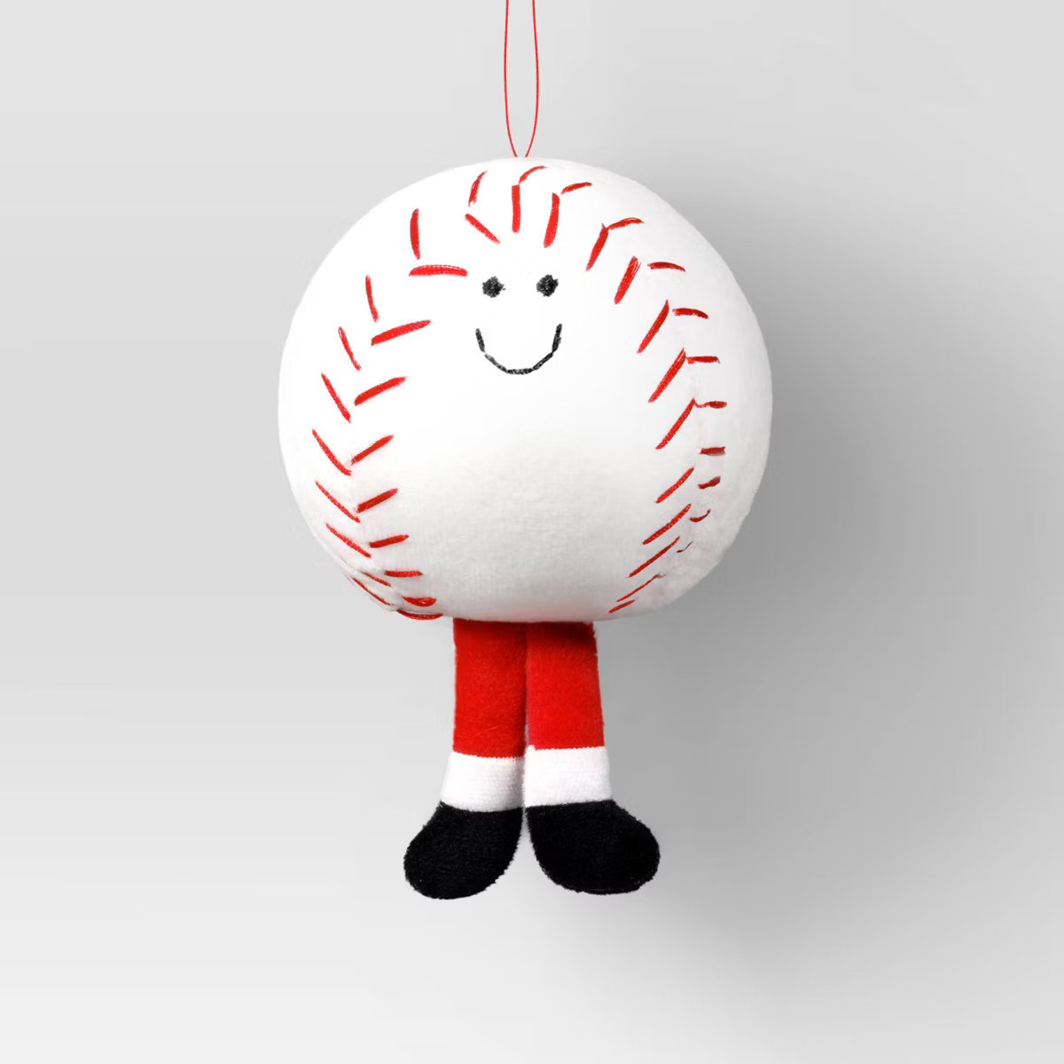 5" Christmas Soft Fabric Baseball Embroidered Face and Felt Legs Ornament - Wondershop™ | Target