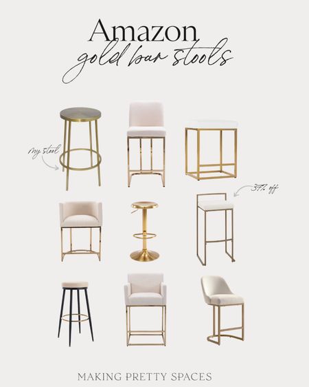 Shop my gold bar stool roundup! All from Amazon 
Gold kitchen, bar stools, counter stools, gold stools, Amazon home, amazon kitchen

#LTKstyletip #LTKsalealert #LTKhome