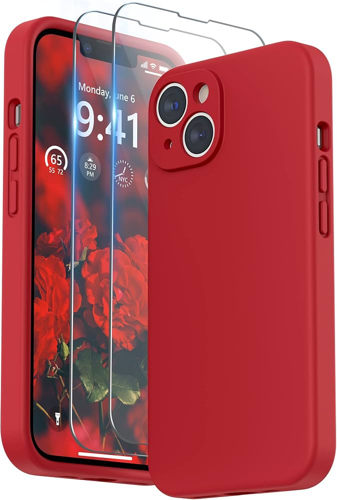 SURPHY Compatible with iPhone 14 Case with Screen Protector (Camera Protection + Soft Microfiber ... | Amazon (US)