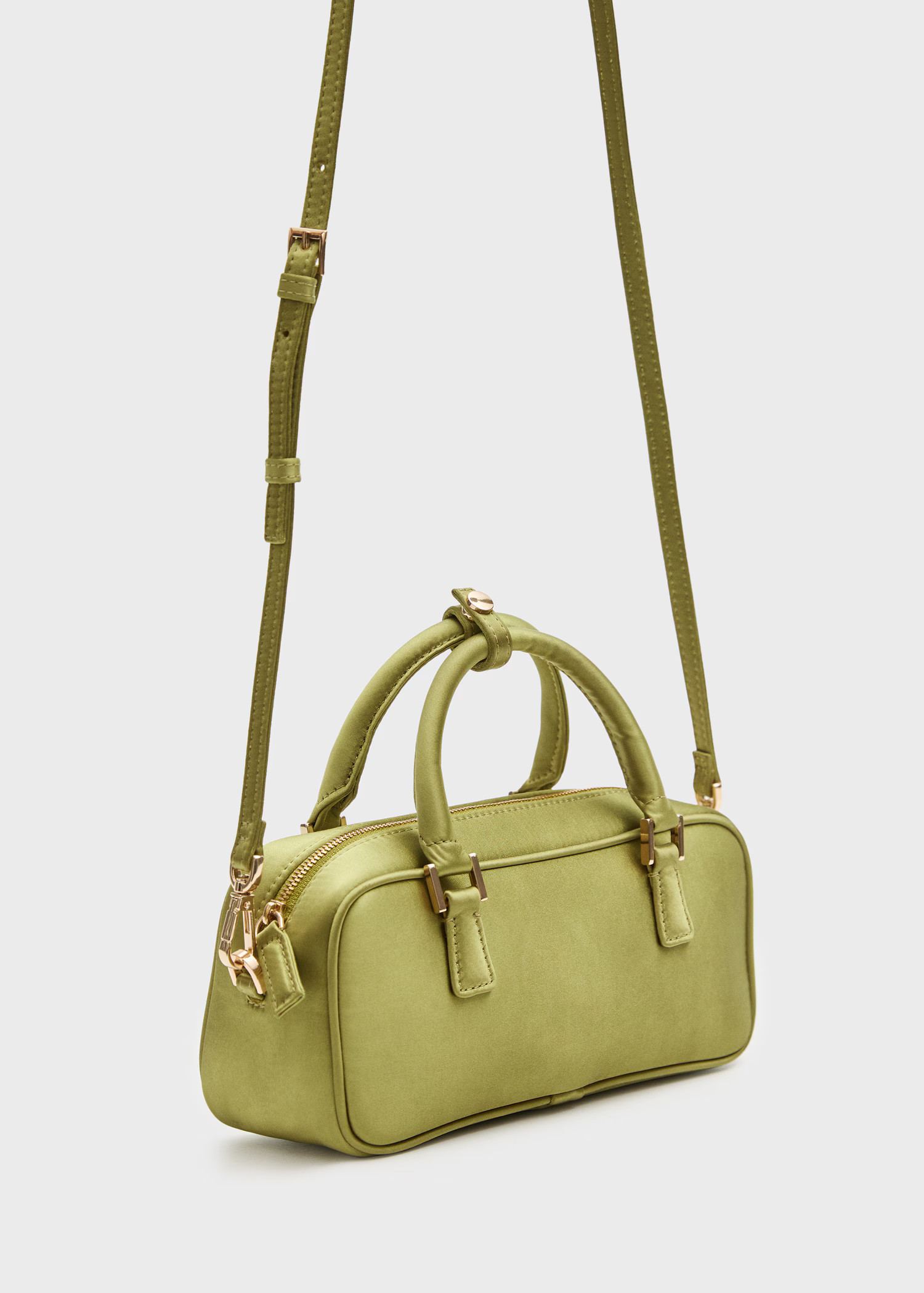 Mini satin bowling bag | MANGO (UK)