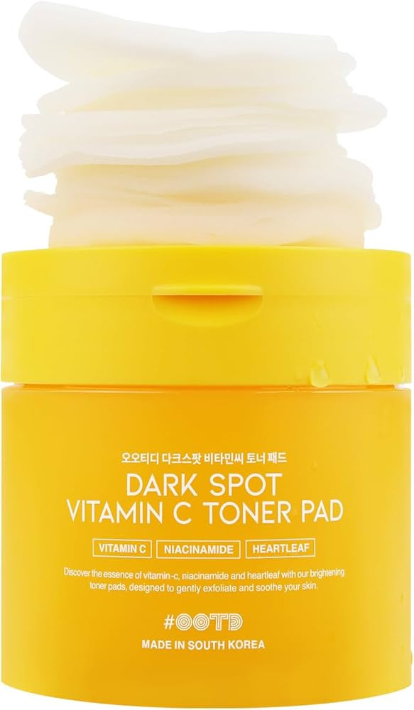 Almohadillas de tóner potenciadoras para la cara piel grasa coreana, #OOTD Vitamina C Niacinamid... | Amazon (US)