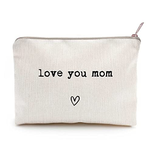 Love You Mom, Mom Gift, Makeup Bag, Best Mom Ever, Mom Gift From Daughter, Best Mom Ever Bag, Cos... | Amazon (US)