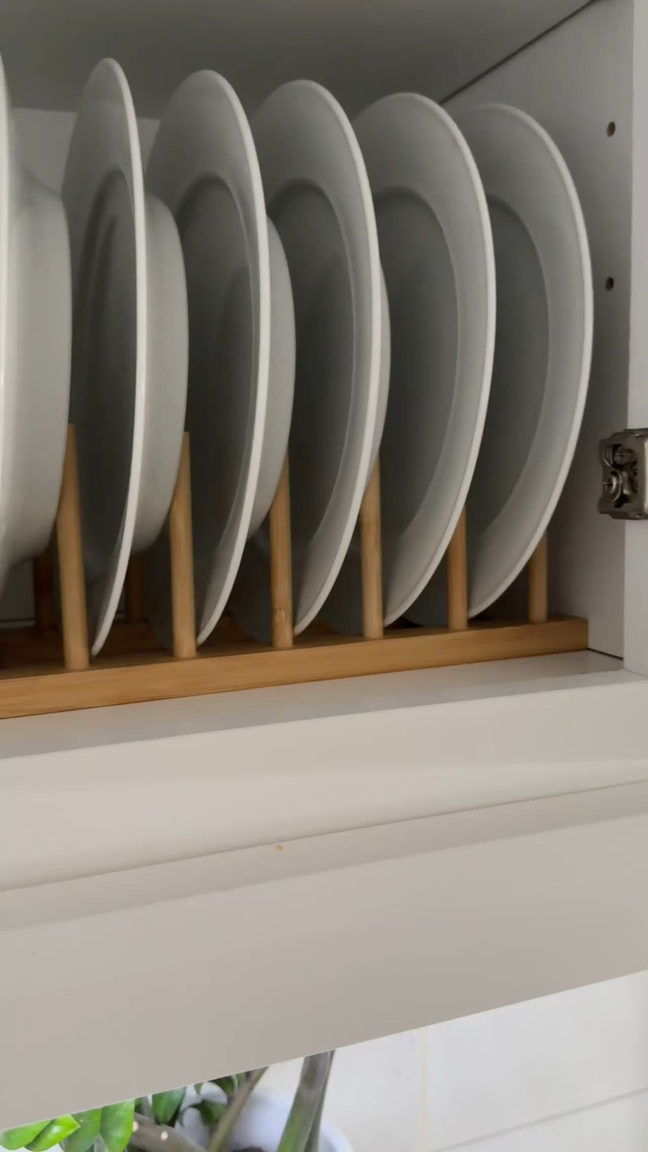 One simple kitchen upgrade that makes such a difference 
Using plate racks helps protect your dishes from scratches while also giving your cabinets a more beautiful, collected look instead of everything being stacked the same way.

#KitchenOrganization #AmazonFinds #OrganizedKitchen #KitchenStorage #LTKHome #HomeOrganization #KitchenInspo 

 