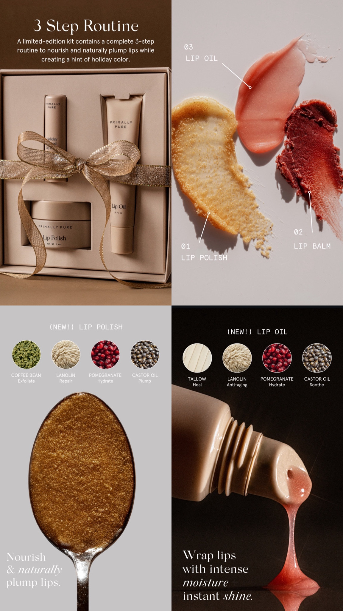 limited edition holiday lip care kit from primally pure - use code UNWRAP 20 at checkout on cyber monday for a 20% discount + free shipping

holiday makeup, lip sets, lip kit set, lip oil, clean beauty, lip scrub, lip tint





#LTKBeauty #LTKGiftGuide #LTKCyberWeek