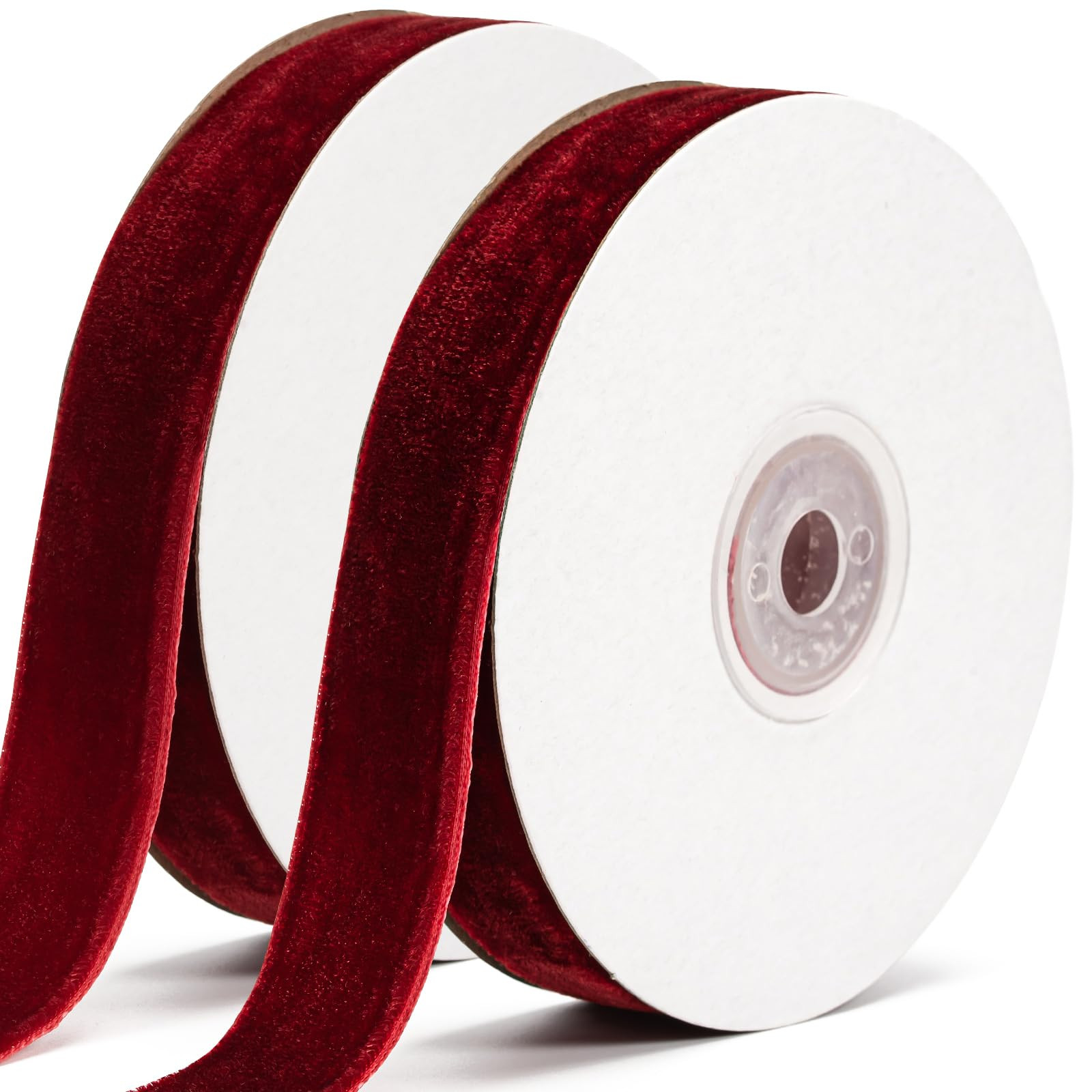 Red Velvet Ribbon 20mm x 20m – Luxurious Soft Velvet Ribbon for Gift Wrapping, Holiday Crafts, ... | Amazon (UK)