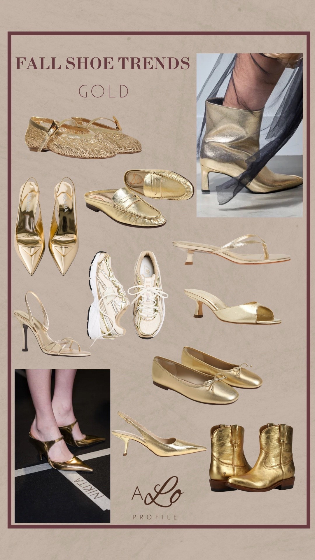 Fall Shoe Trends: Gold // fall shoes, fall shoe trends, trending shoes for fall, fall style, fall outfits, fall wardrobe, fall fashion, fall trend forecast, fall shoes, fall boots, fall heels, fall shoes on trend