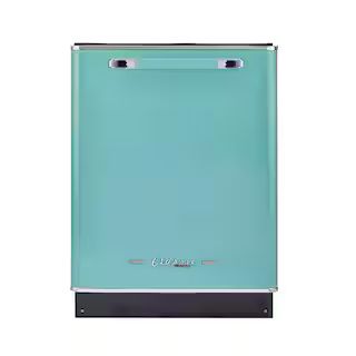 Unique Appliances Classic Retro 24 in. in Ocean Mist Turquoise Top Control Dishwasher with Stainl... | The Home Depot