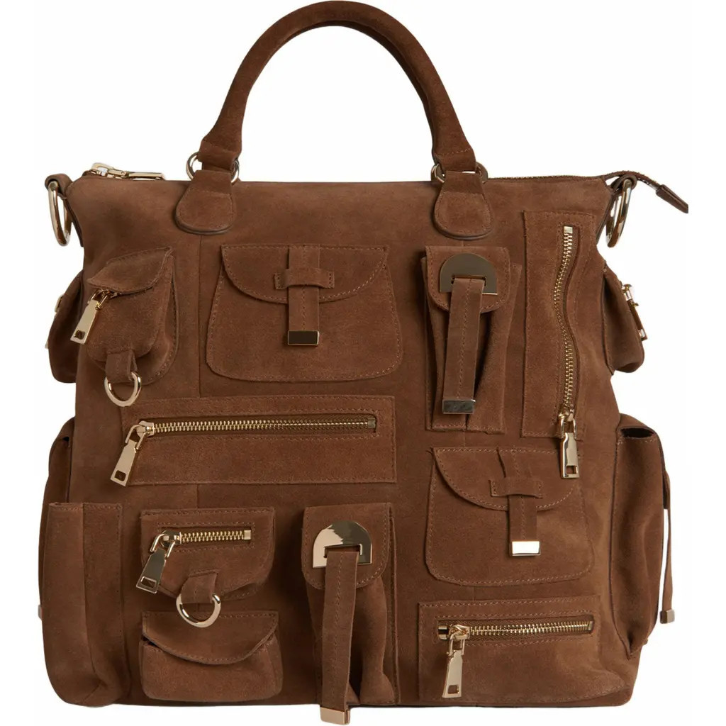 Cynthia Rowley Leather Cargo Pocket Bag in Brown at Nordstrom | Nordstrom