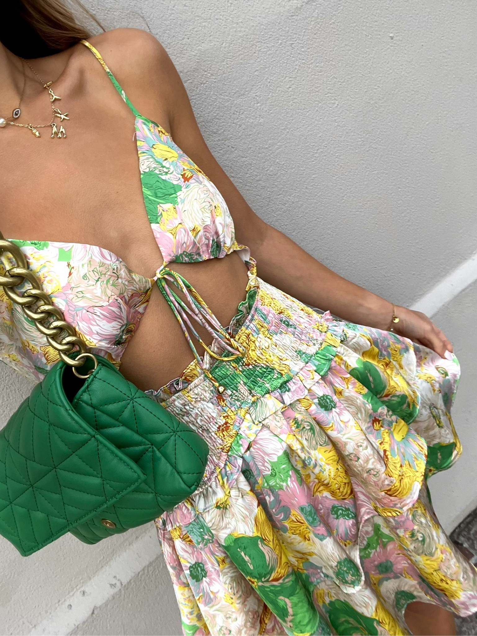 summertime sundress!💚🩷💛

#LTKstyletip #LTKbeauty #LTKSeasonal