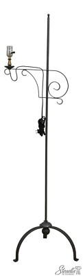 LF62708EC: Hand Crafted Wrought Iron Adjustable Arm Primitive Floor Lamp | eBay US