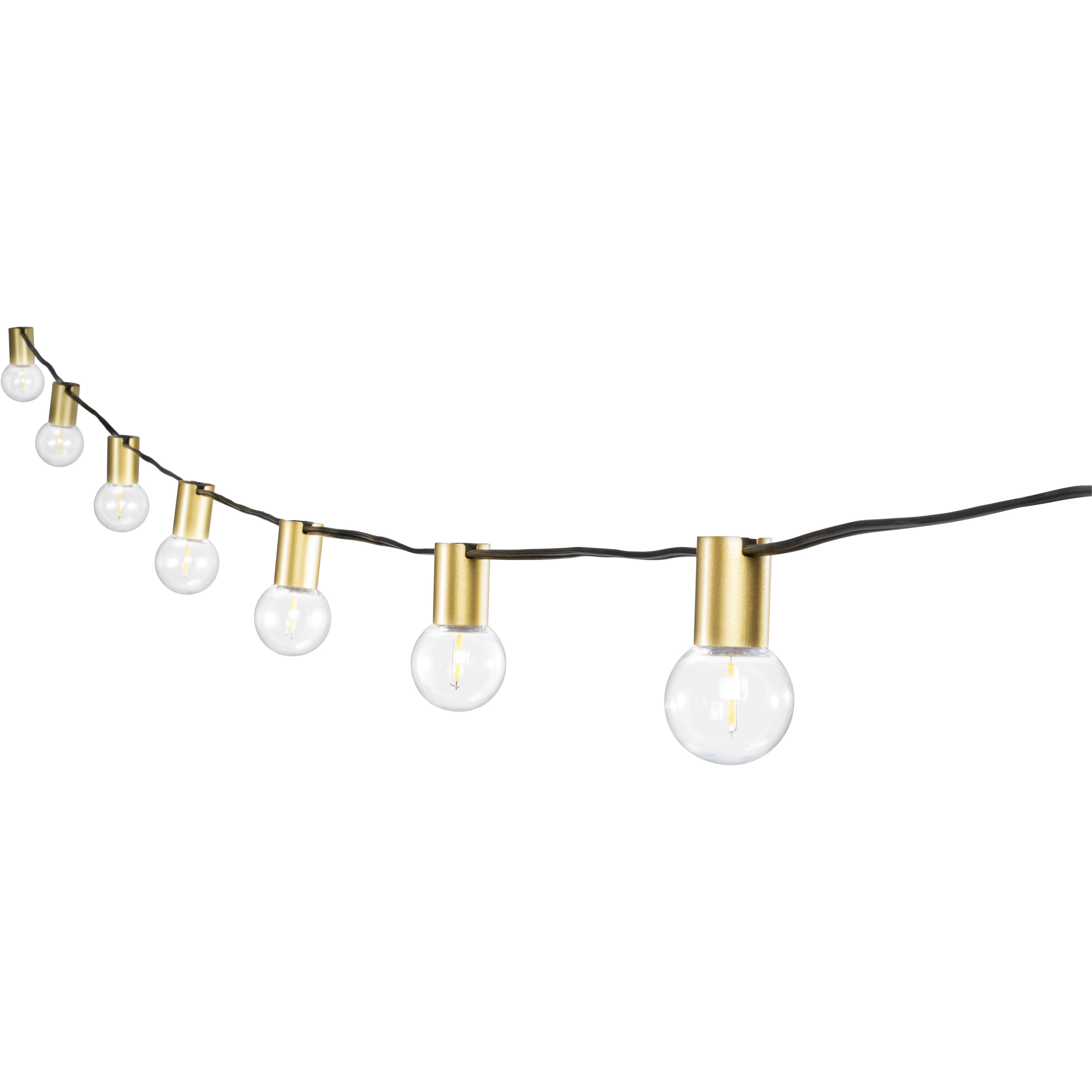 Gold Bistro Indoor Outdoor LED 25 Bulb String Lights | World Market