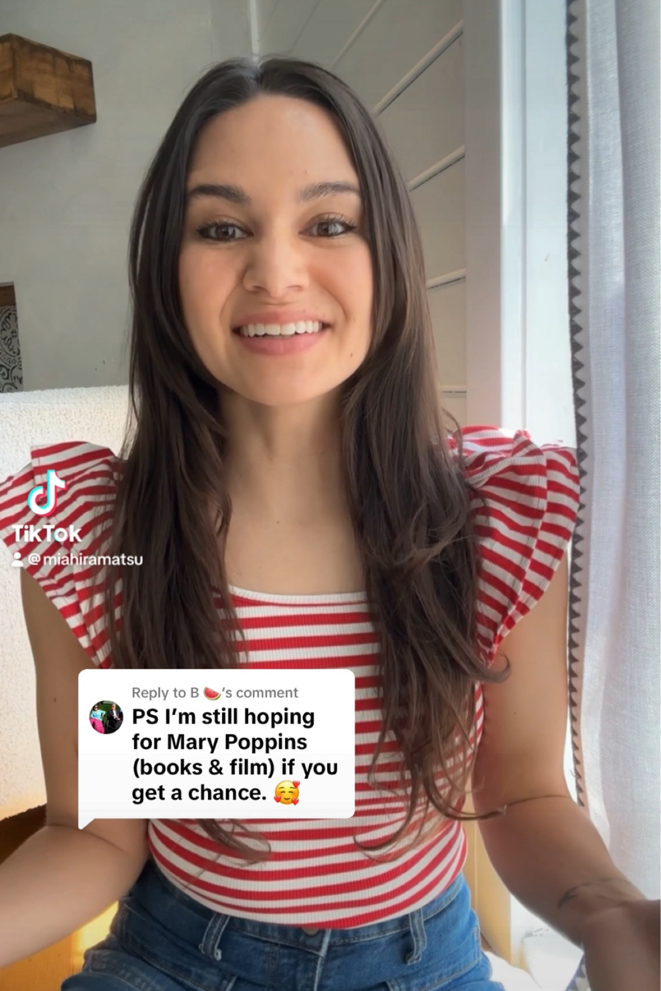 Here is where I got my red striped ruffle sleeve top I wore in my Mary Poppins video! I recommend sizing up one!

#LTKStyleTip