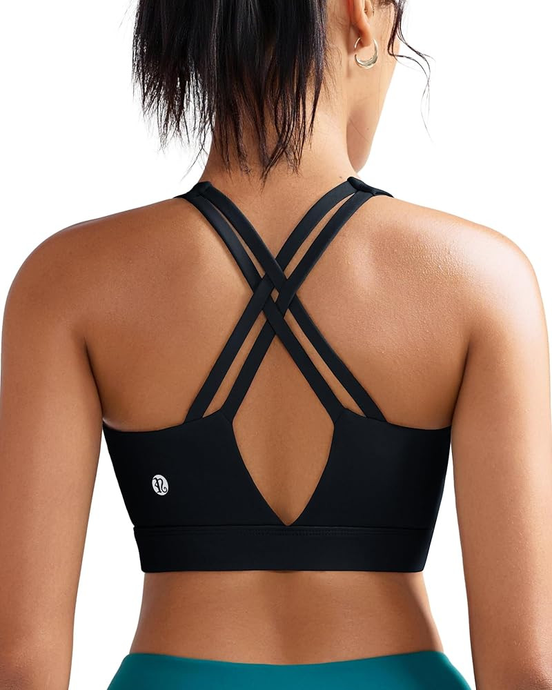 RUNNING GIRL Sports Bra for Women High Support, Molded Cup High Impact Sports Bras with Sewn in P... | Amazon (US)