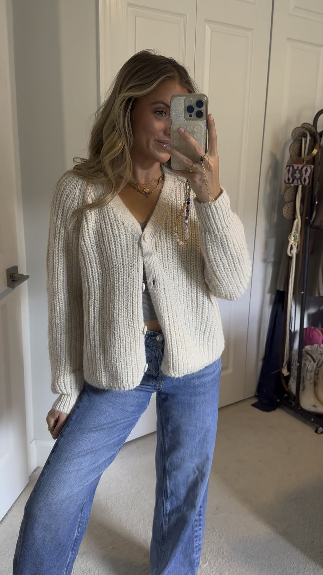 Abercrombie jeans @abercrombie high rise relaxed 90s jeans. Denim jeans. Wearing size 25.  Our classic relaxed jeans in a dark wash with a distressed hem. This fit features a 10.5” high rise, is fitted at the waist and hips, and eases at the thigh into a relaxed, full-length leg shape. This jean is made from our vintage stretch fabric which features both an authentic vintage look and contains slight built-in stretch for additional comfort. Imported.#LTKHoliday 

#LTKWatchNow #LTKStyleTip #LTKFindsUnder100