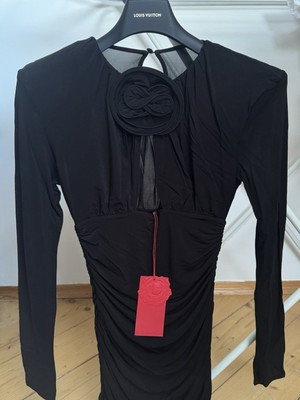 H&M x Magda Butrym Kleid S Schwarz NEU Mit Etikett Blume Raffung   | eBay.de | eBay DE