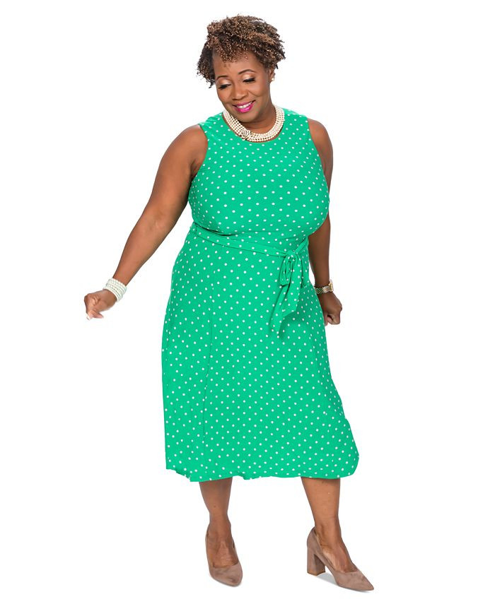 Kasper Printed Belted Fit & Flare Dress & Reviews - Dresses - Women - Macy's | Macys (US)