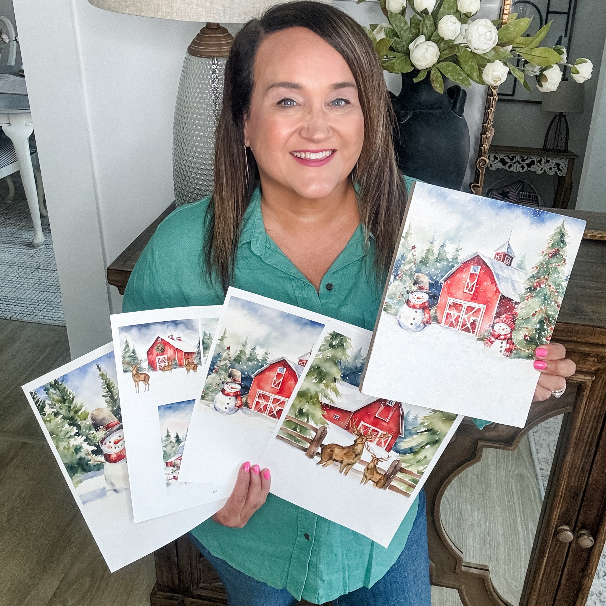 Supplies for Christmas in July Jingle and and Mingle event! Snowy Christmas barns…diy decor piece! 

#LTKHome #LTKSeasonal